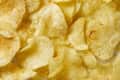 Close up view of a pile of kettle chips.