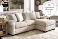 Ashley sofa with Personal Shopper 20256 seal in upper right corner of lead image.