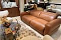 Jaron Leather Recliner Sofa in Castlery store