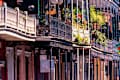Details of balconies in French Quarter of New Orleans, Louisiana, USA