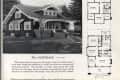 Craftsman-style house with gabled roof, front porch, and detailed floor plans showing multiple rooms.
