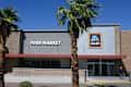 Aldi storefront in Palm Springs, CA October 2025
