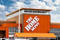Toronto, Canada, March 23, 2023; The storefront and sign of Canadian division of Home Depot lumberyard and home improvements store in Marham, looking like a big box