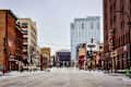 MINNEAPOLIS, US - Dec 25, 2022: A beautiful shot of the North Loop neighborhood in Minneapolis