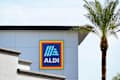 Chandler, AZ. - Aug 01 2024: Aldi is the common company brand name of two German multinational family-owned discount supermarket chains operating over 12,000 stores in 18 countries, including the U.S.