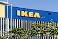 Delft, The Netherlands - May 12, 2025: Sign Ikea on the IKEA Store building