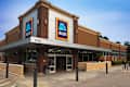 Apex, North Carolina - June 1 2025: ALDI German Supermarket Grocery Food Discount Store Storefront Apex NC Location