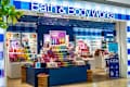 Interior of Bath and Body Works store in shopping mall.