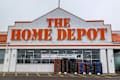 Toronto, ON, Canada - April 23, 2024: View at the sign of The Home Depot store in Toronto