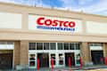 Spokane, Washington - July 29 2025: The main entrance to a COSTCO Wholesale store, an American corporation which operates a chain of membership-only big-box warehouse club retail stores in the USA.