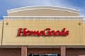 HomeGoods store sign on the building in Salt Lake City, UT, USA on May 12, 2023. HomeGoods is an American chain of discount home furnishing stores.