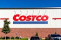 Apex, North Carolina - November 1 2025: Costco Wholesale Logo On Exterior Storefront Building Display Signage At Warehouse Club Location
