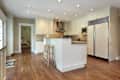 Kitchen with two tiered island