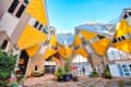 Cube houses or Kubuswoningen in Dutch are a set of innovative houses designed by architect Piet Blom and built in Rotterdam, the Netherlands.
