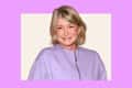 Martha Stewart headshot with purple frame.