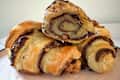 Three-ingredient chocolate croissant recipe.