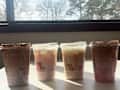 Dunkin V-Day drink line-up.