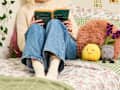someone reading a book