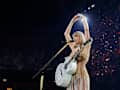 AMSTERDAM, NETHERLANDS - JULY 05: (EDITORIAL USE ONLY. NO STANDALONE PUBLICATION USE (NO SPECIAL INTEREST OR SINGLE ARTIST PUBLICATION USE; NO BOOK USE)) Taylor Swift performs onstage during  "Taylor Swift