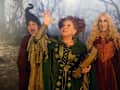 Still from HOCUS POCUS 2, from left: Kathy Najimy, Bette Midler, Sarah Jessica Parker, 2022