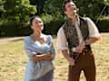 Bridgerton. (L to R) Yerin Ha as Sophie Baek, Luke Thompson as Benedict Bridgerton in episode 403 of Bridgerton. Cr. Liam Daniel/Netflix © 2025