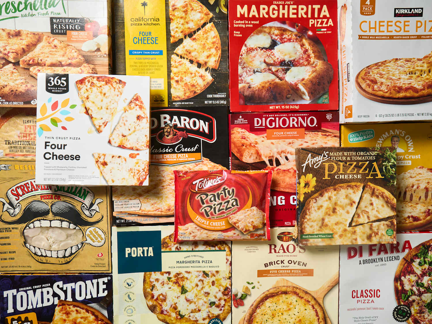Nestlé frozen foods including pizza and ready meals in retail freezer