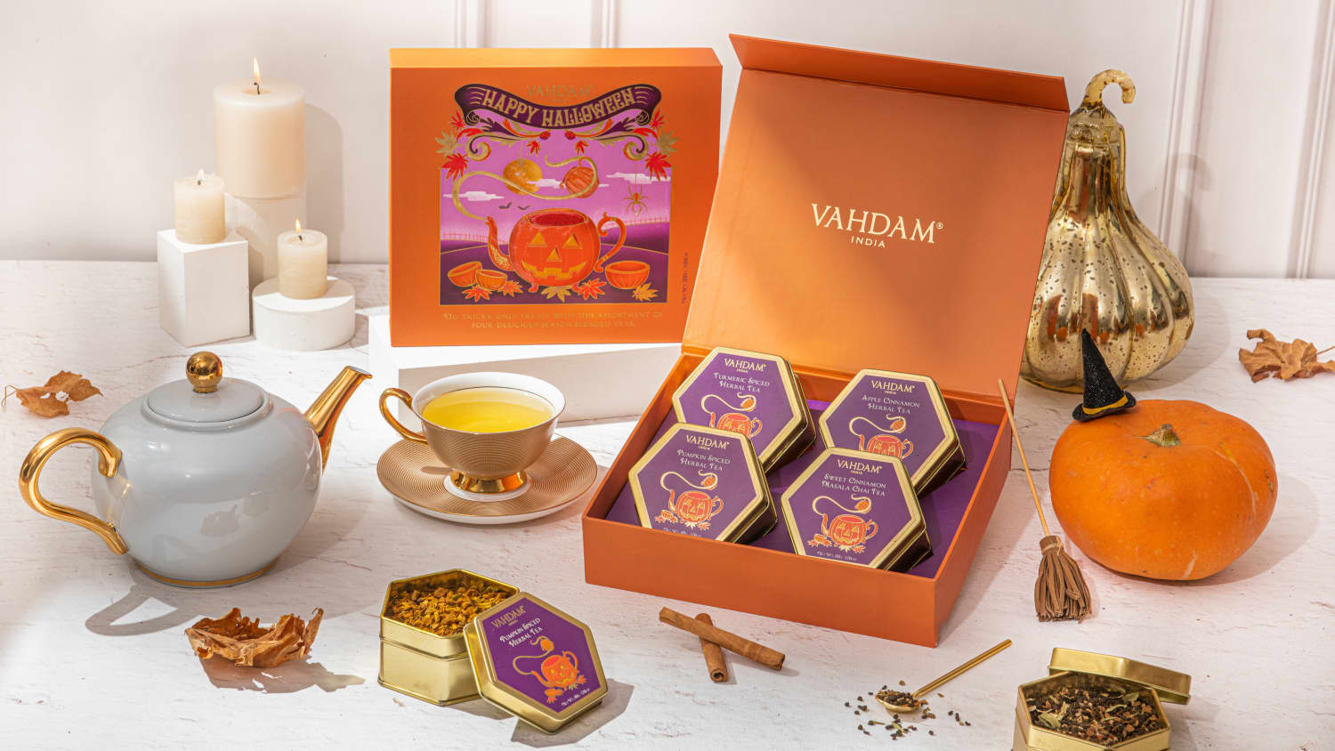 VAHDAM's New Halloween Tea Collection Includes a Pumpkin Spice