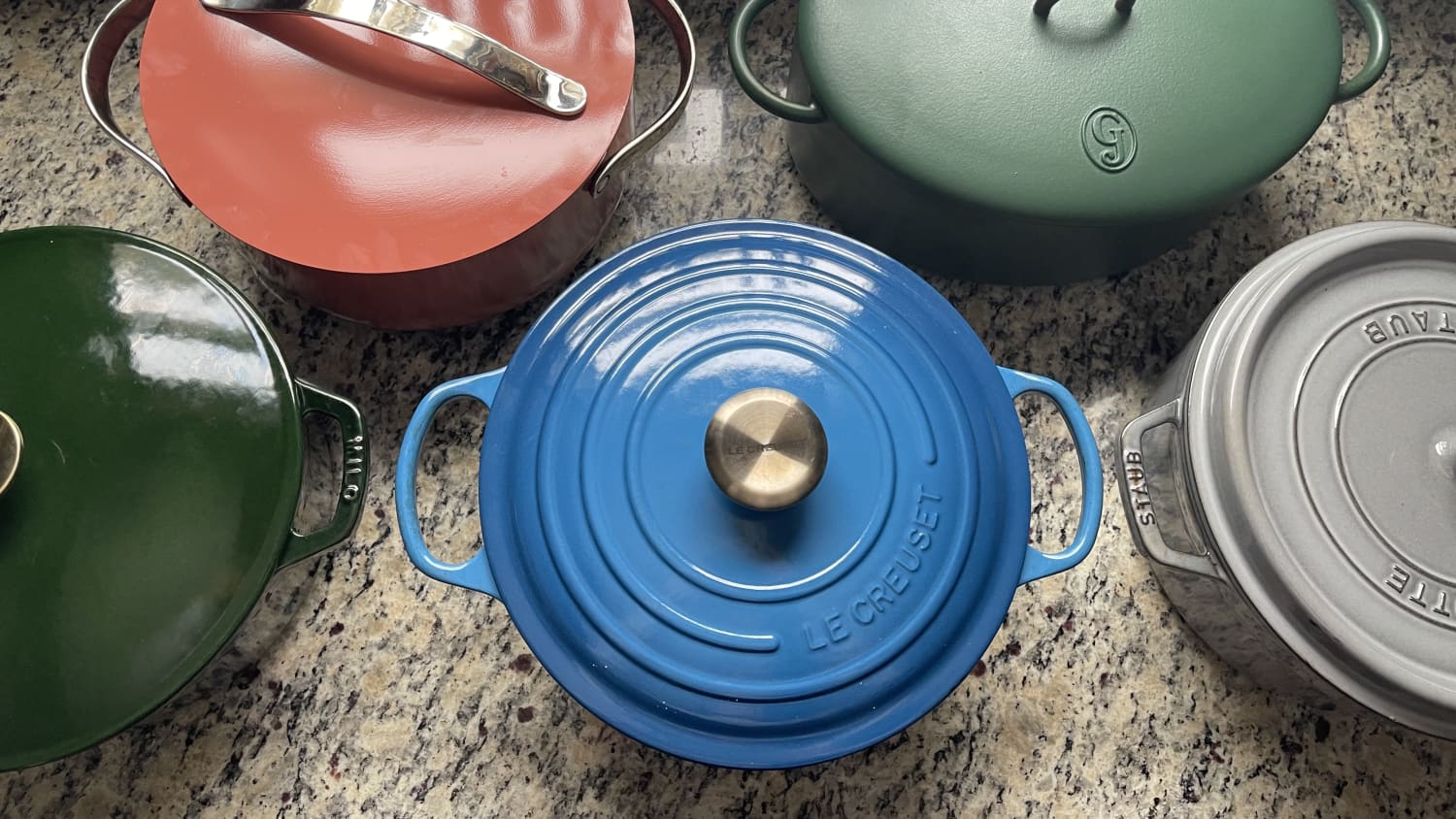 6 qt. Pampered Chef Dutch Oven (Blue)