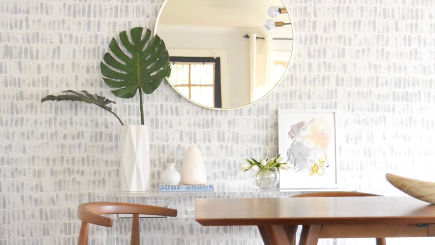 How To Diy Faux Wallpaper The Easy Way Photo Tutorial Apartment Therapy