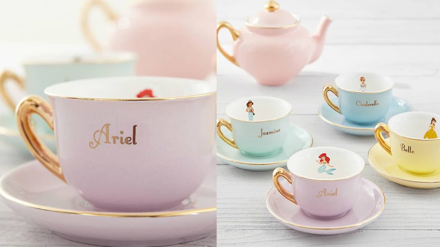 Pottery Barn Made The Cutest Disney Princess Tea Set