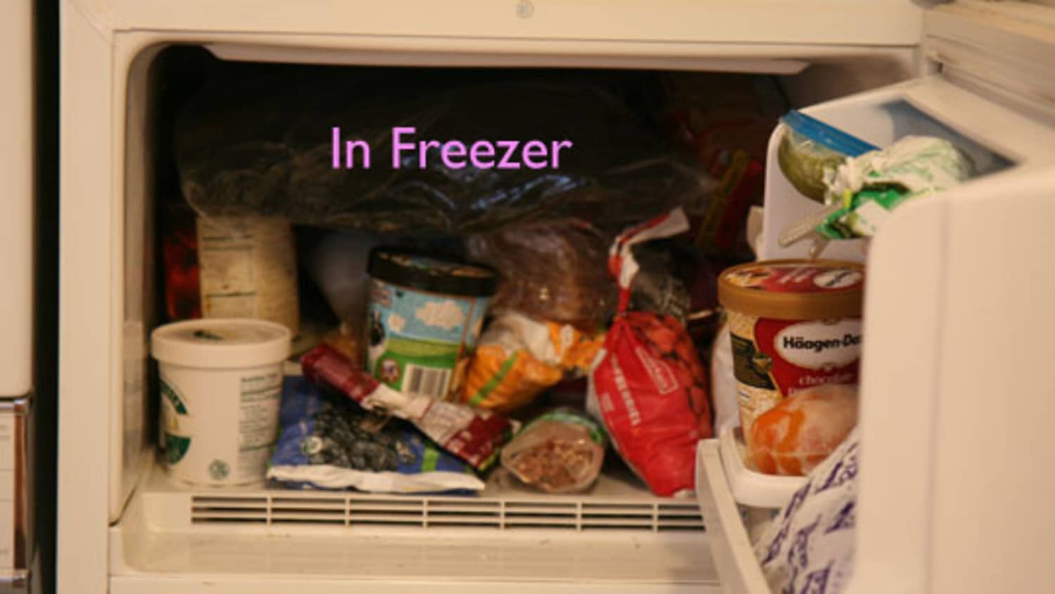 cleaning jeans in freezer