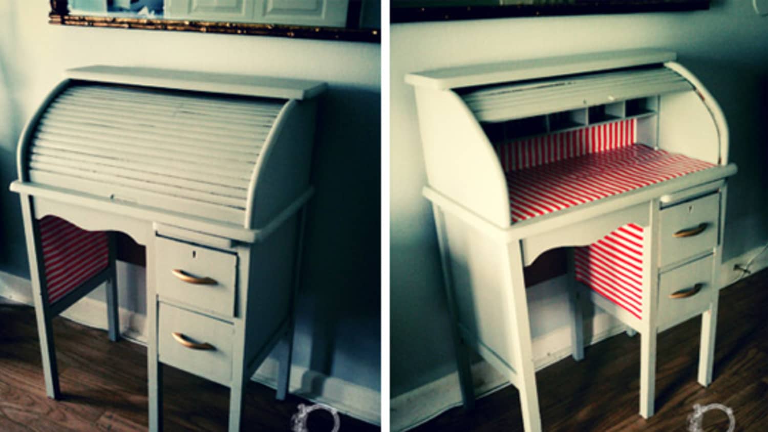 Before \u0026 After: Rolltop Desk Gets Youthful Makeover | Apartment Therapy, image size:1500x844