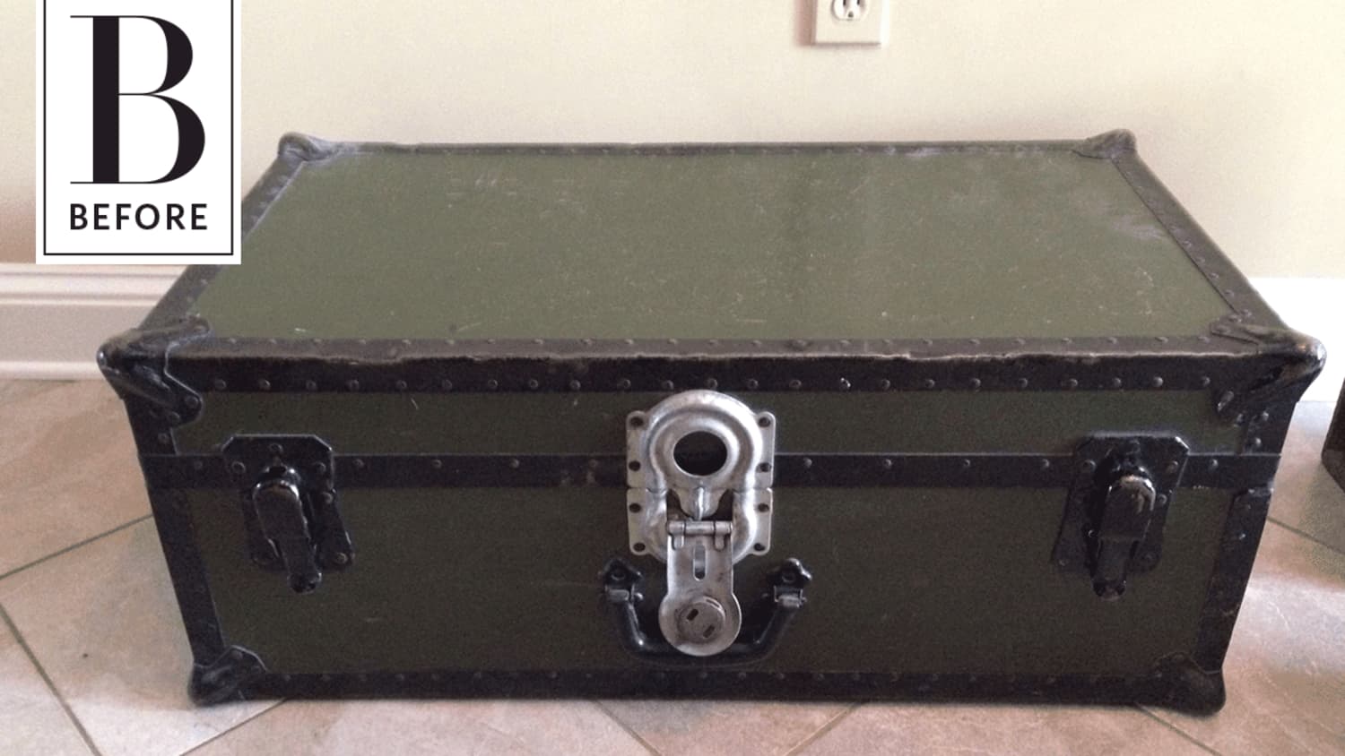 Before & After: A Wallpaper Makeover Lends “Vintage Vibes” to a Thrifted  Trunk