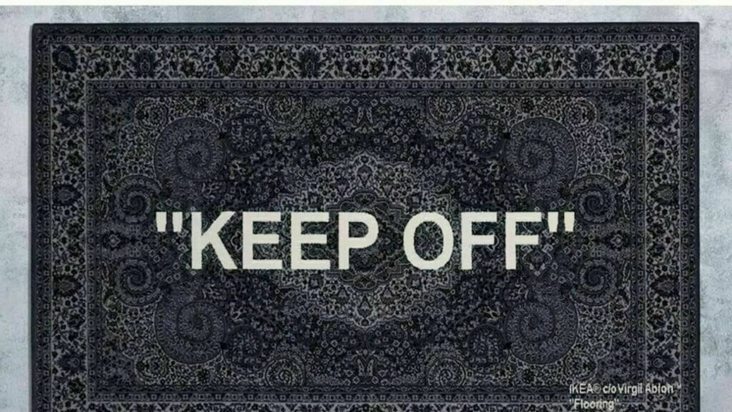 Tell People How You Really Feel With This “Keep Off” Rug