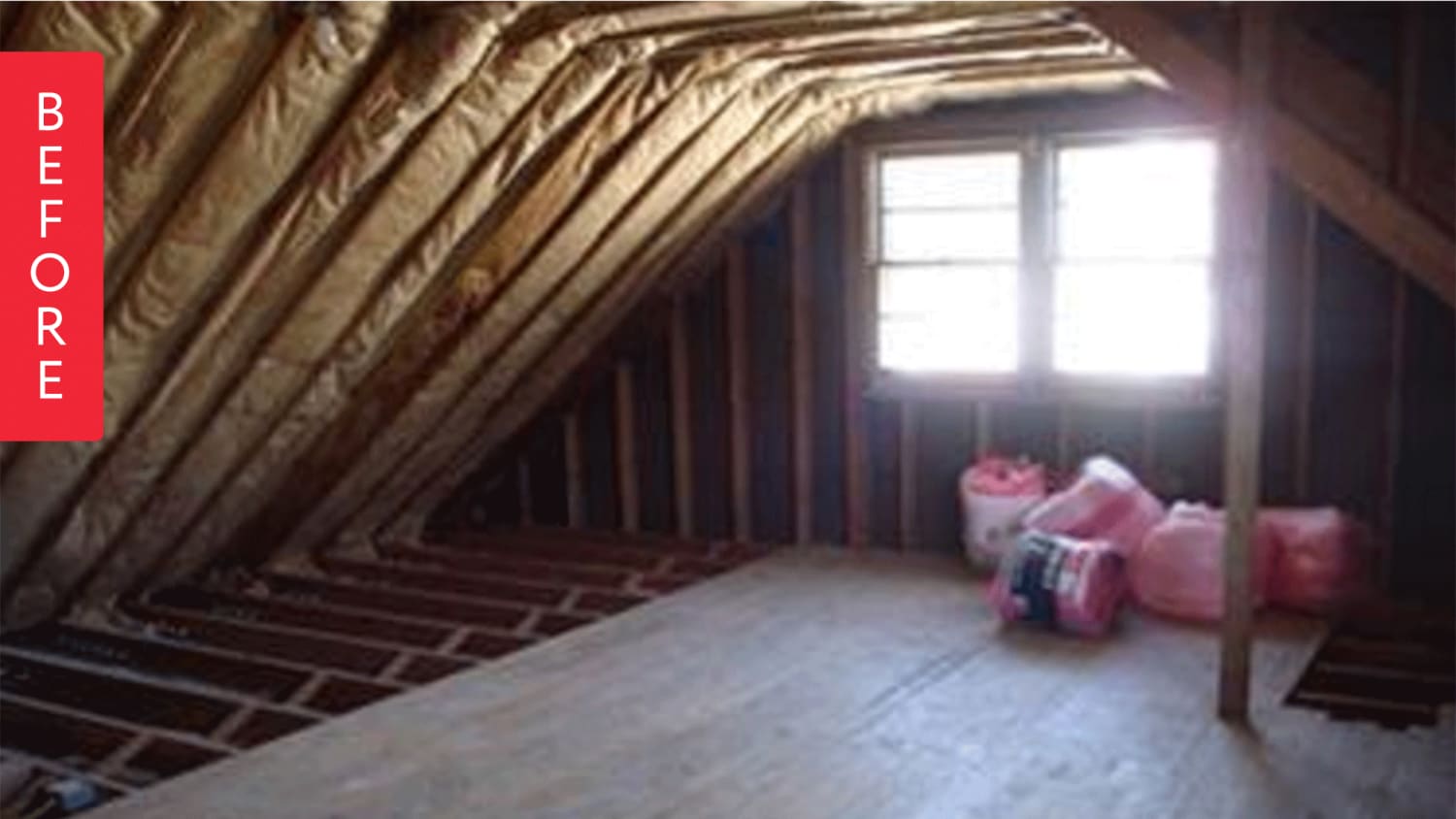 Before And After An Unfinished Attic Turned Modern Office Apartment Therapy If you're looking for attic storage ideas for fitting more into your loft, then shelving is the way to go. an unfinished attic turned modern