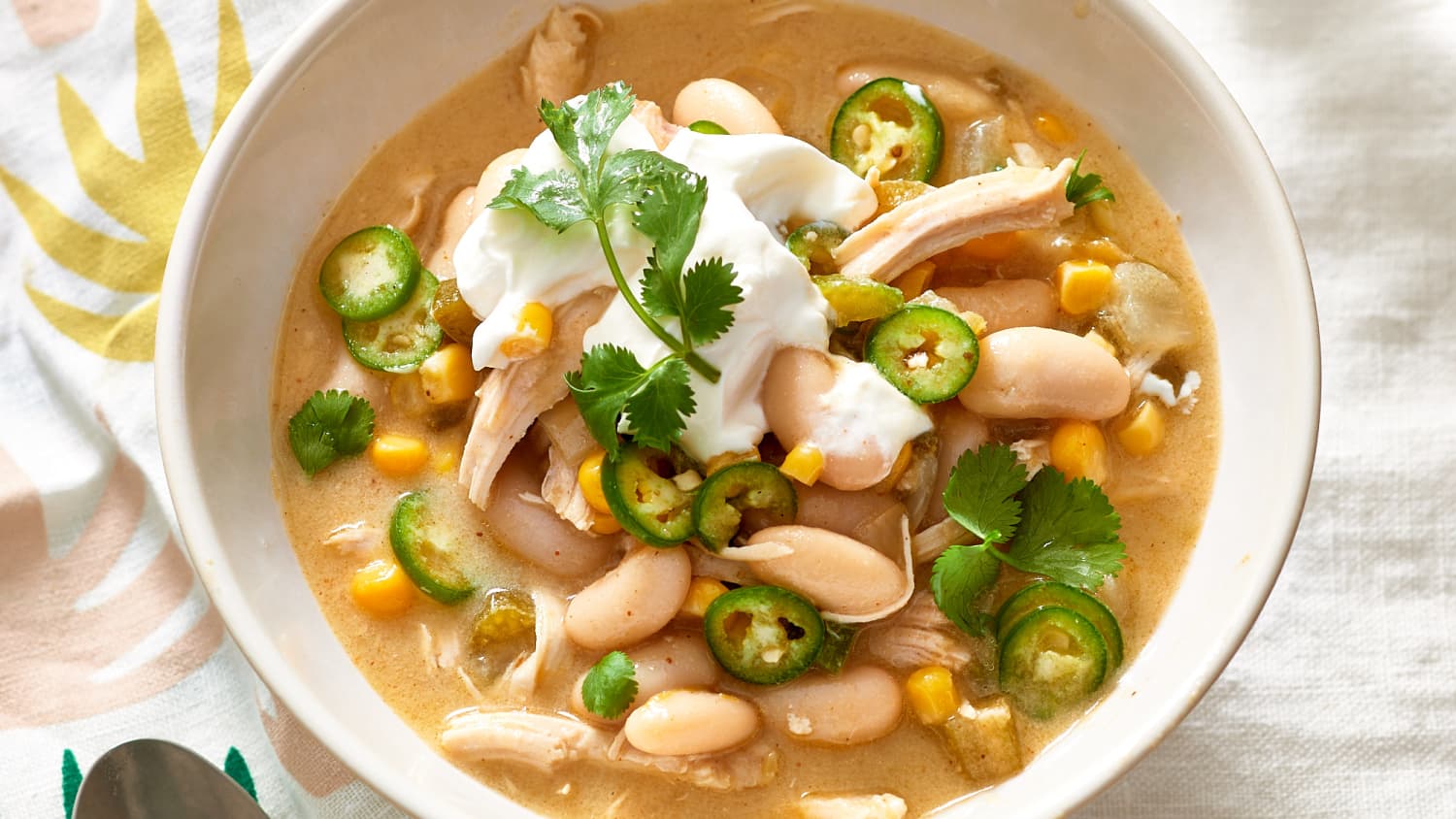 Favorite Soup Our Kids LOVE- White Bean Chicken Chili in Slow Cooker -  Nesting With Grace