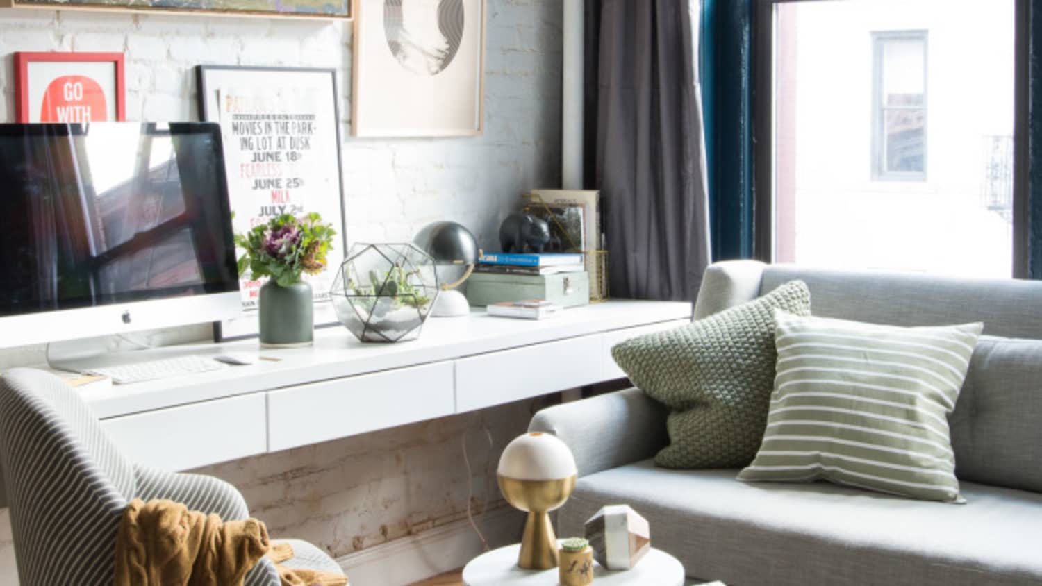 7 Ways To Fit A Workspace Into A Small Space Apartment Therapy