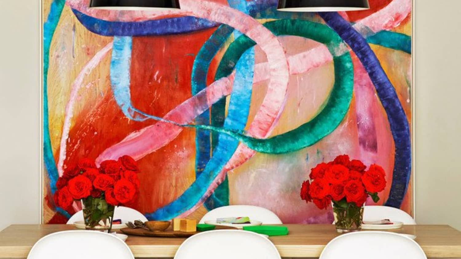 Big Appetite 20 Dining Rooms With Large Scale Art Apartment Therapy