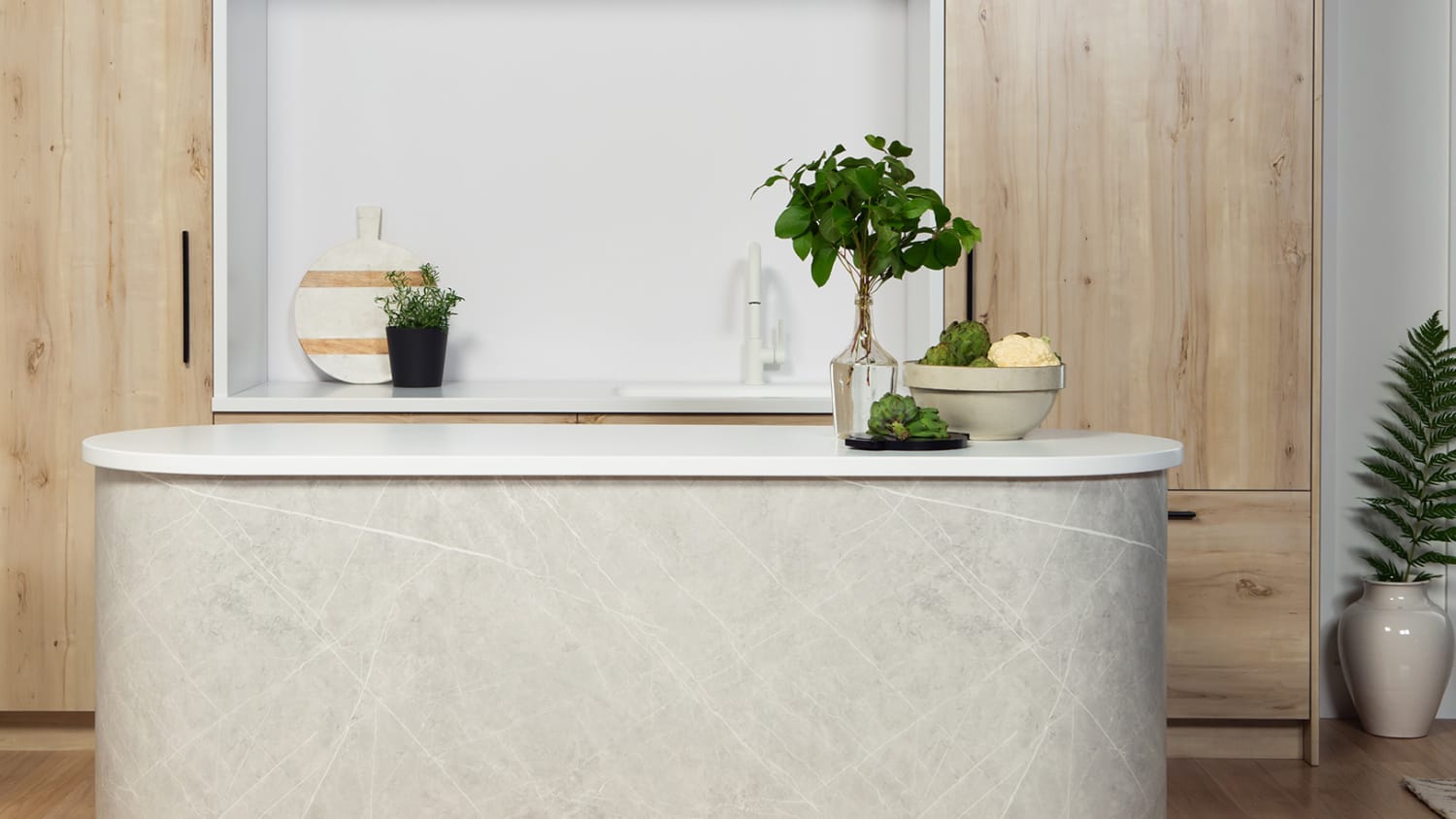 Curved Rounded Kitchen Islands - Kitchen Island Trends | Apartment ...