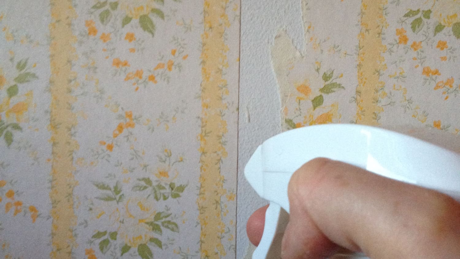 Easy All Natural Wallpaper Removal Tip Use Vinegar And Hot