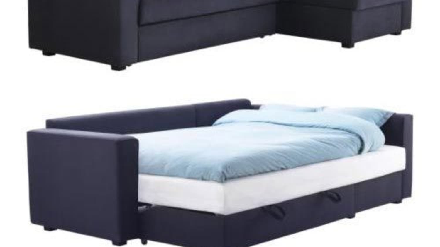 Manstad Sectional Sofa Bed Storage From Ikea Apartment Therapy