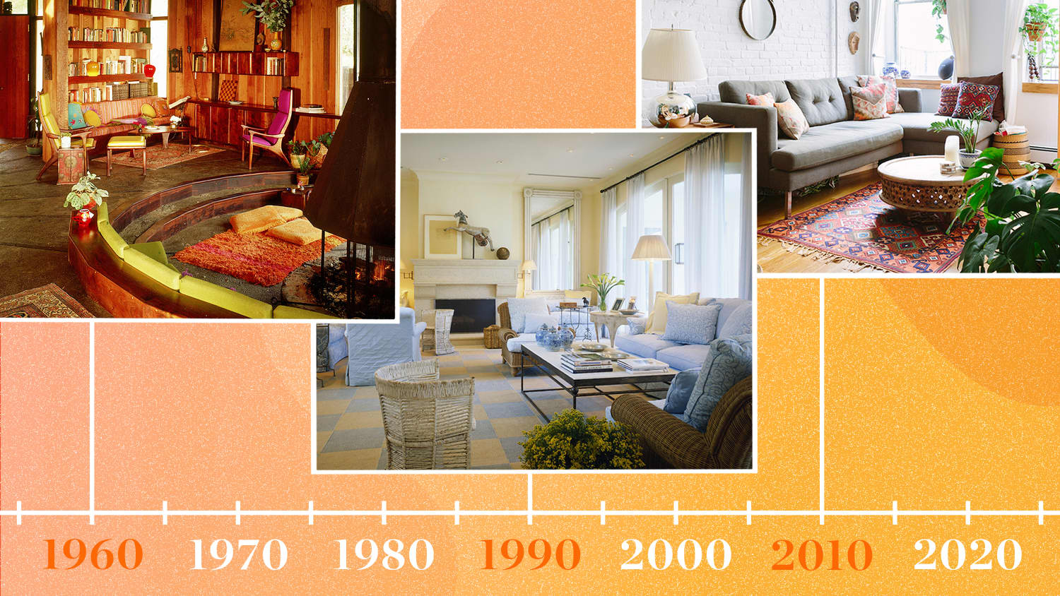 The Most Memorable Living Room Design Trends From the Past 50+ Years |  Apartment Therapy, image size:1500x844