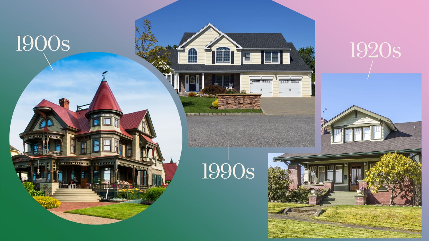 The Most Popular House Styles Through the Decades | Apartment Therapy, image size:1500x844