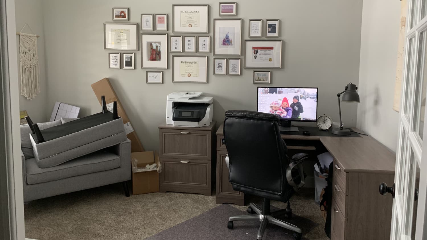 Before And After Budget Scandinavian Style Office Redo Apartment Therapy