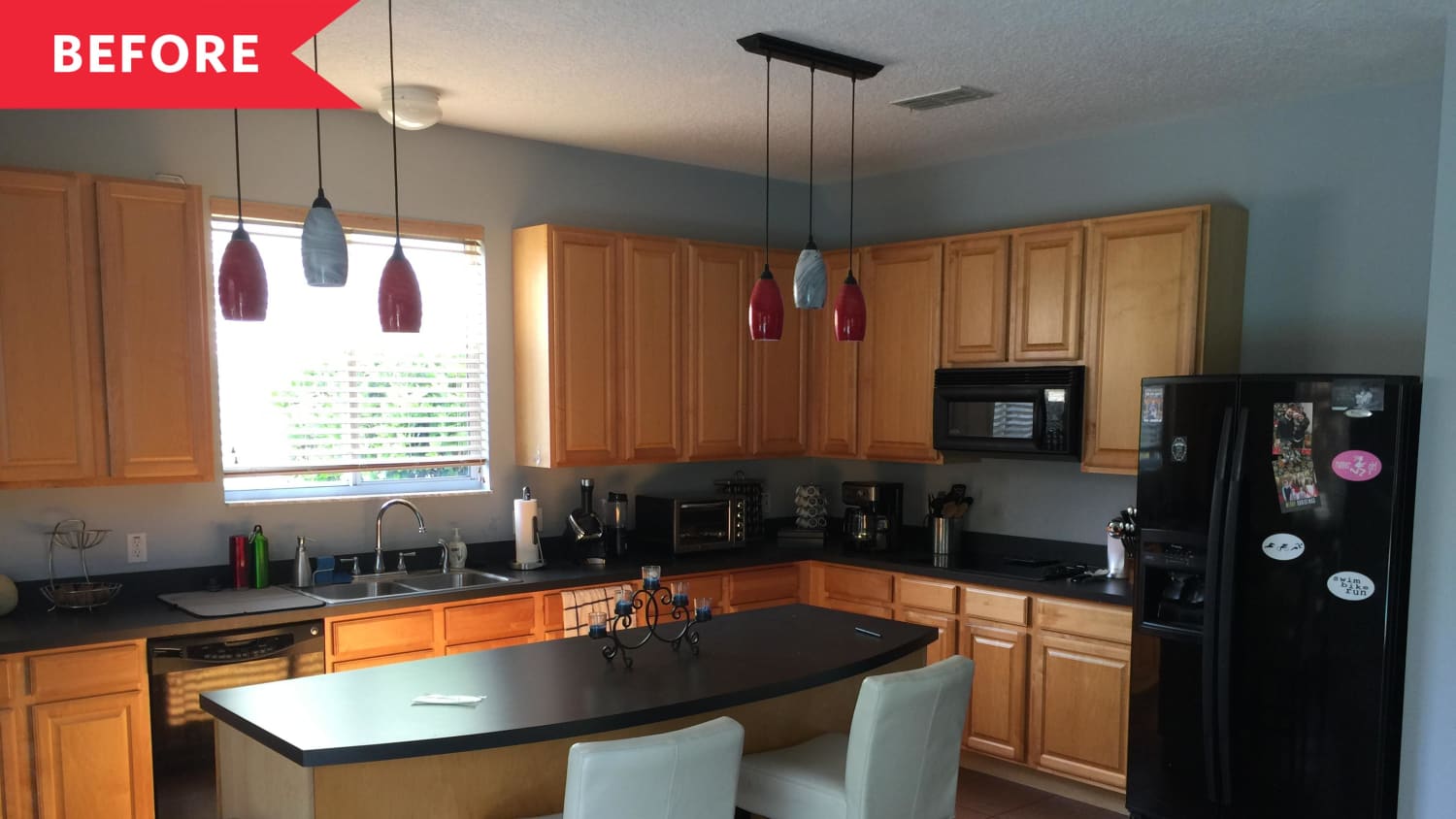 Modern Blue and Gray Kitchen Redo - Before and After Photos ...