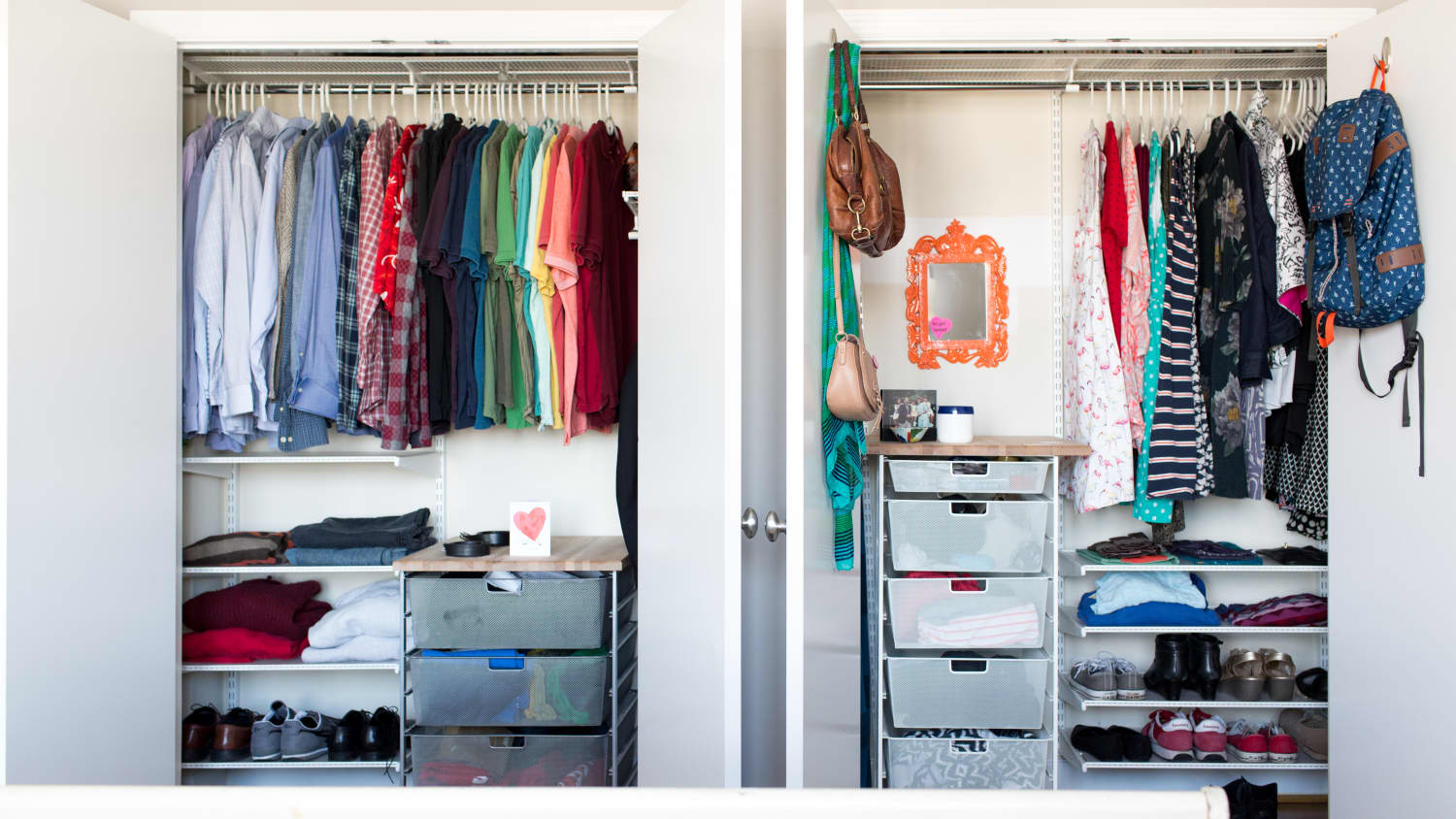 How To Organize a Closet in a Non-Permanent Way (No Drilling and Perfect  For Renters!) - A Beautiful Mess