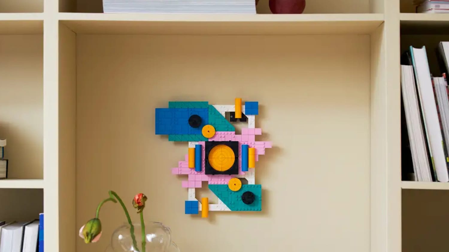Wall Mural lego color block stair