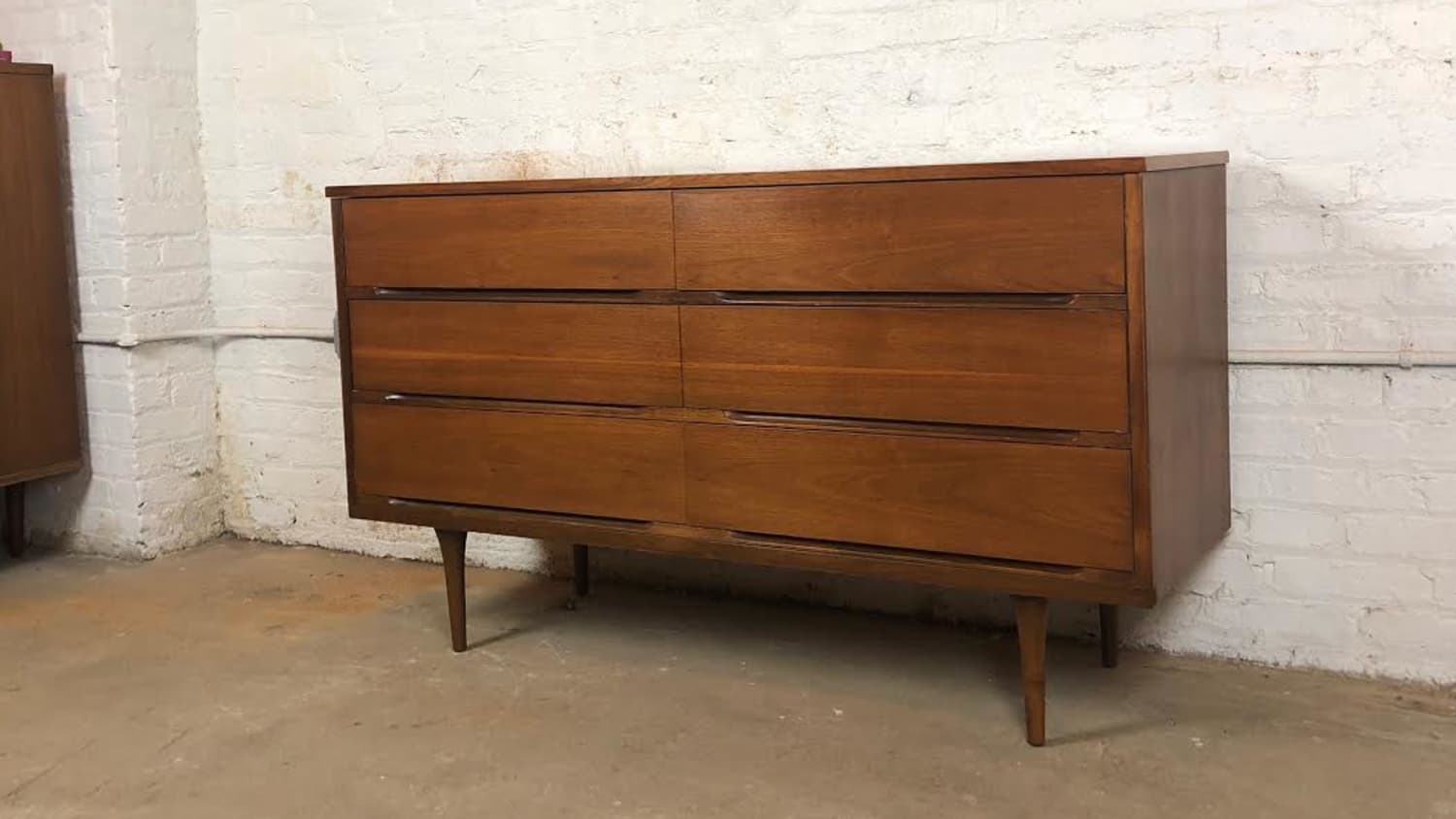 Wood Mid Century Modern Dresser