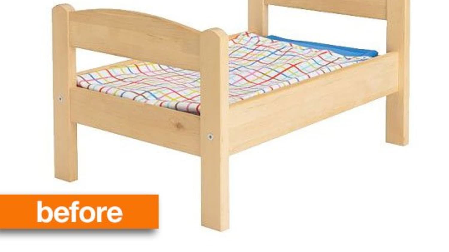 Before After IKEA Doll Bed Does Double Triple Duty