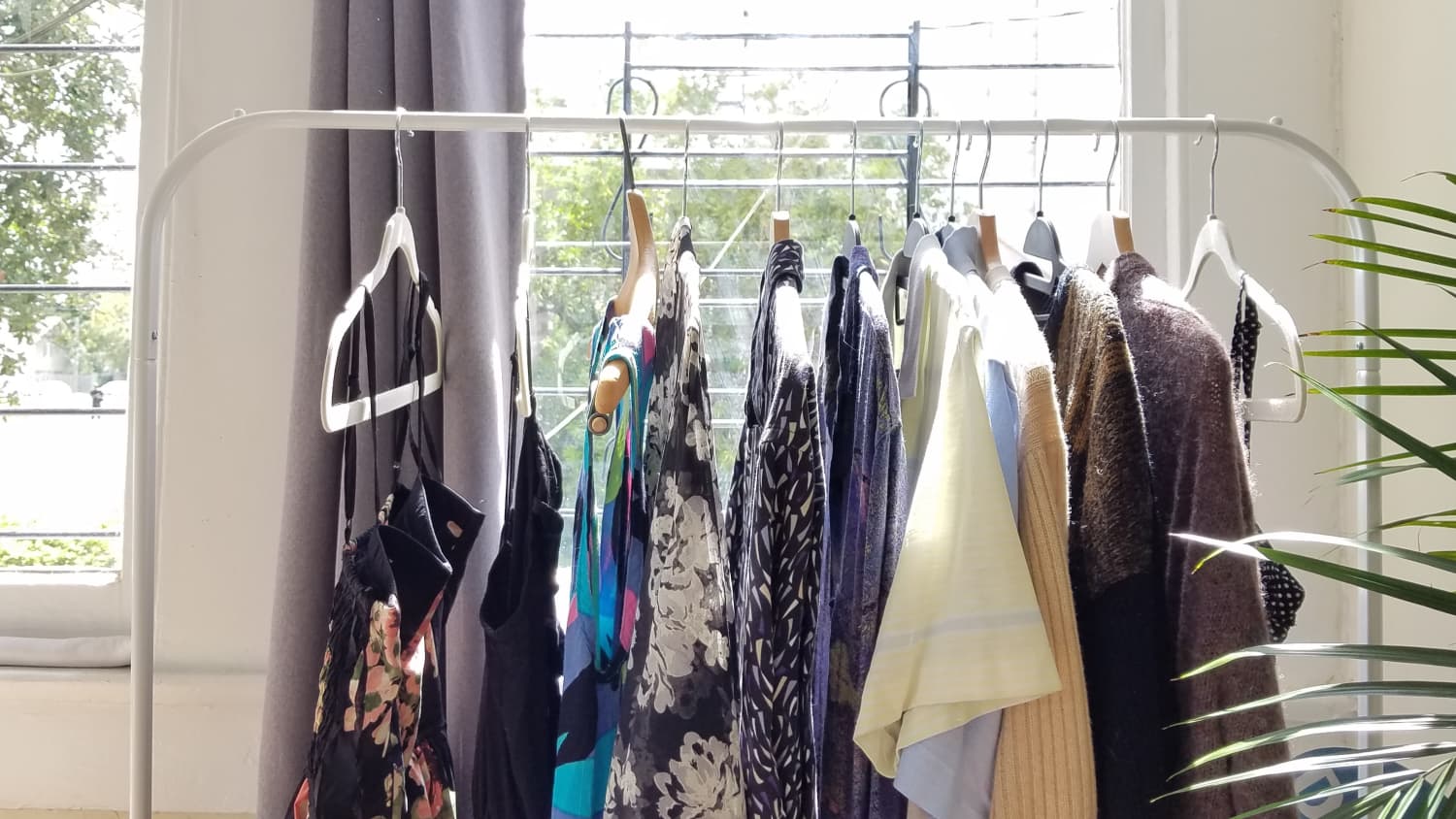 IKEA Clothing Rack Storage Solution Idea Apartment Therapy